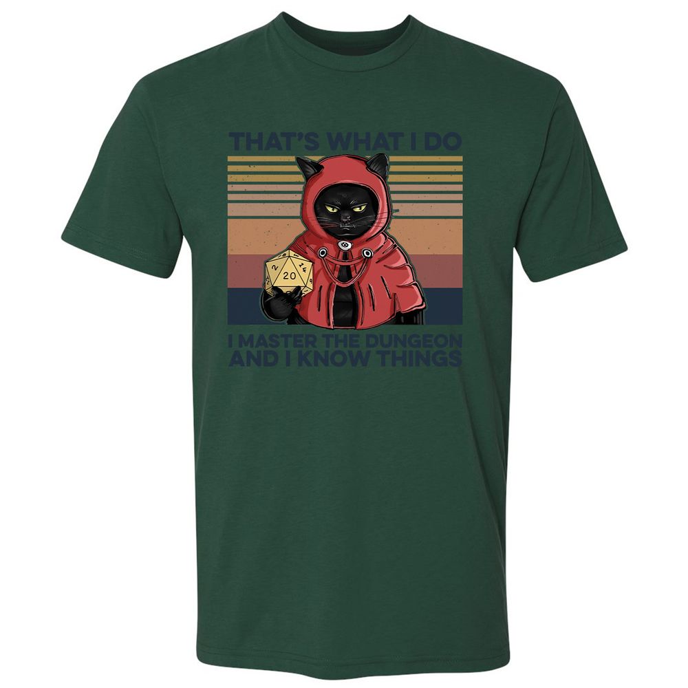 I Master The Dungeons Premium Unisex T-Shirt - Forest Green - 13