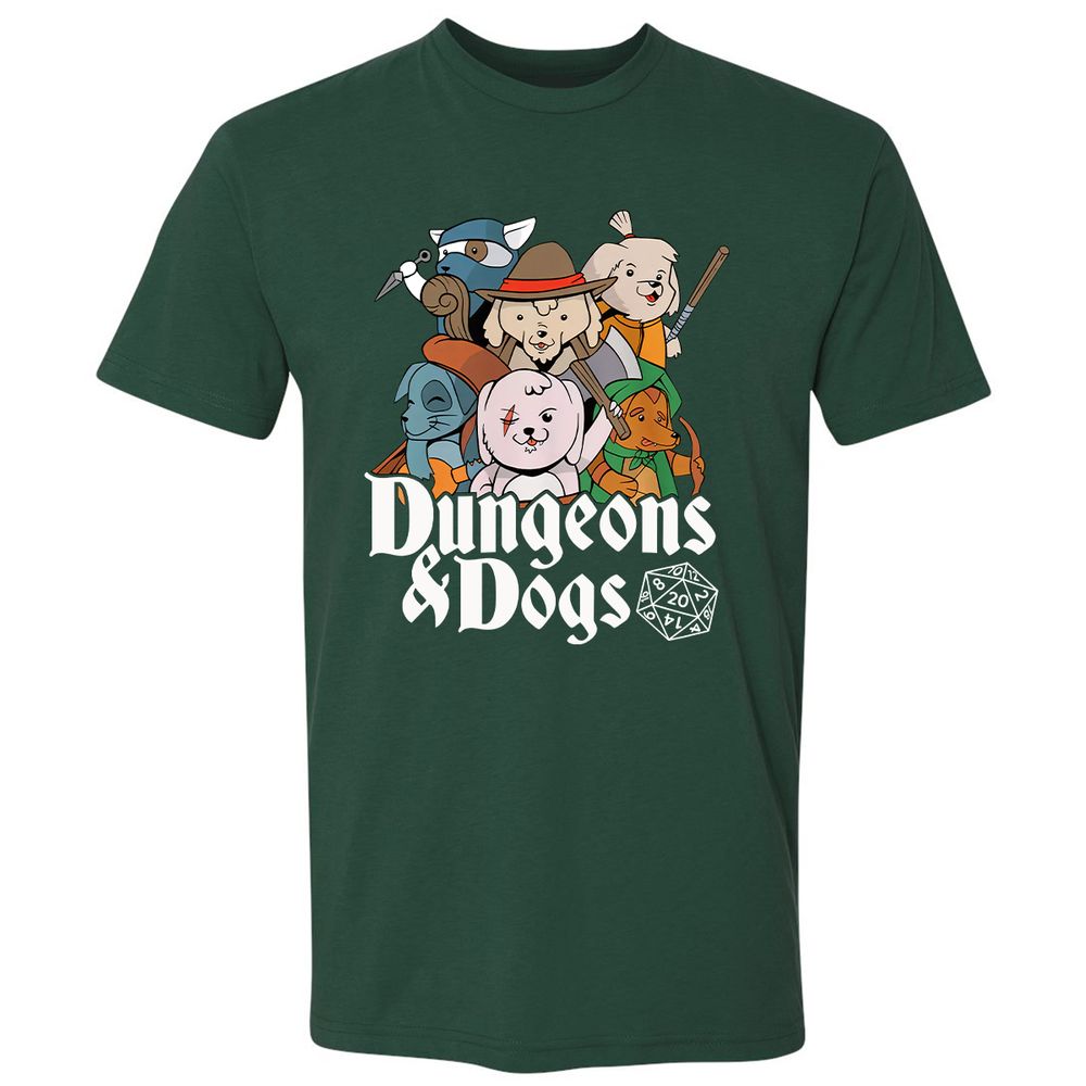 Dungeons & Dogs Premium Unisex T-Shirt - Forest Green - 13