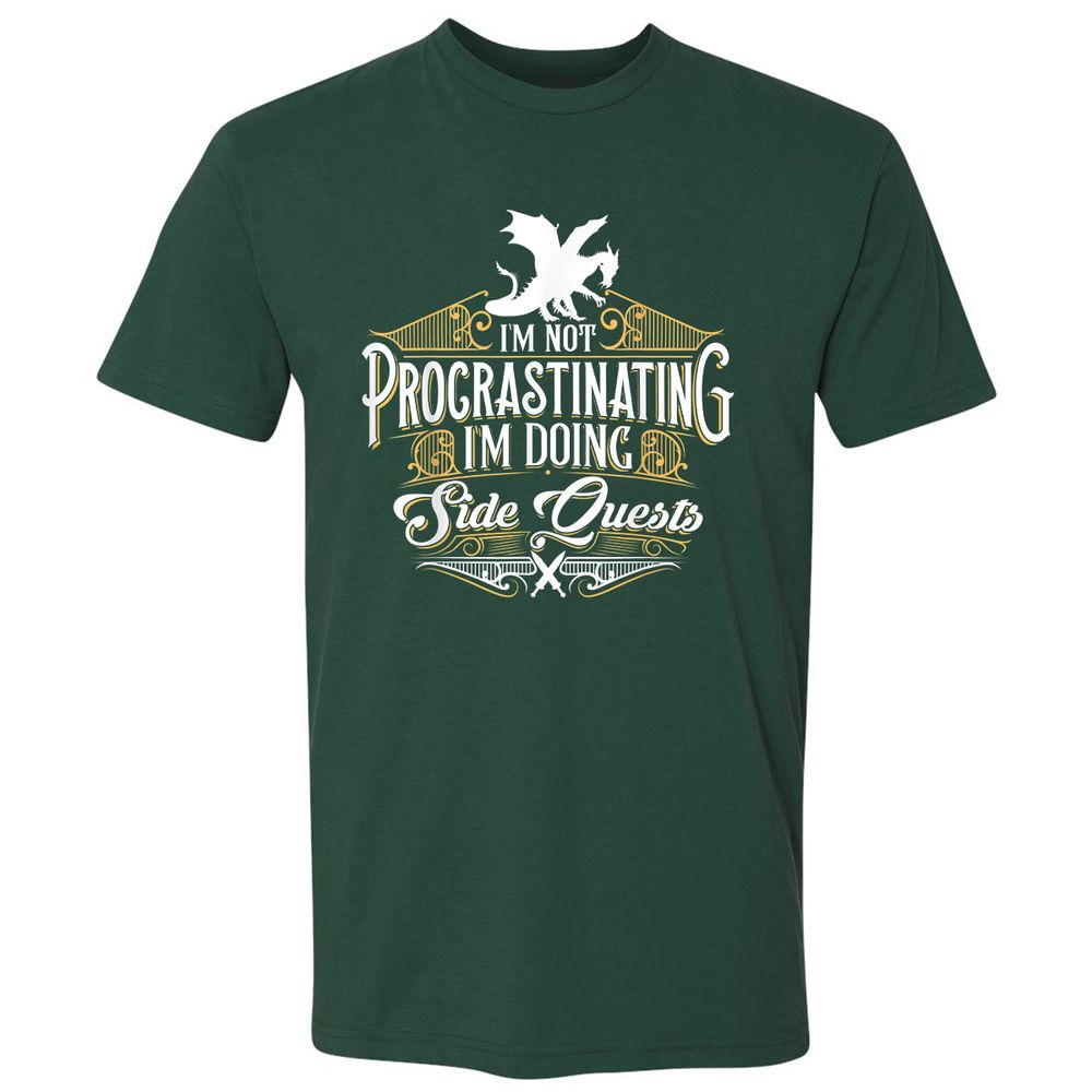 I'm Doing Side Quests Premium Unisex T-Shirt - Forest Green - 13