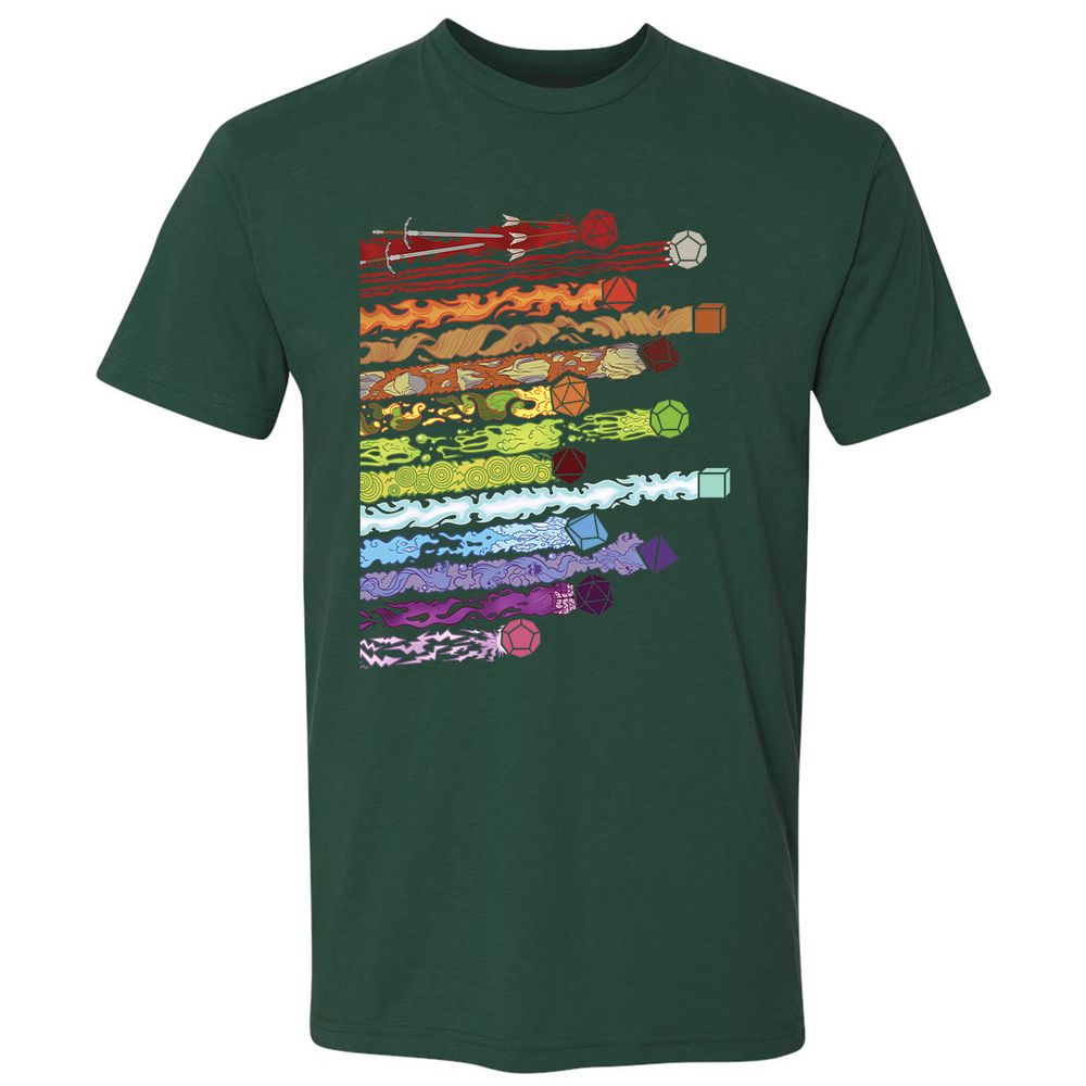 Damage Dices Premium Unisex T-Shirt - Forest Green - 13