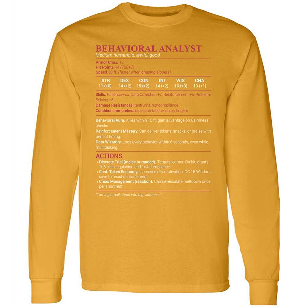 Behavioral Analyst - Gold - 13