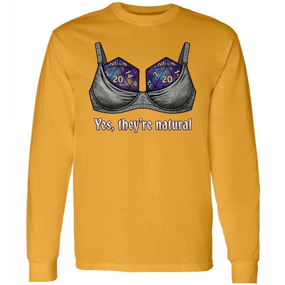 They Are Natural Nat20 Long Sleeve T-Shirt - Gold - 13