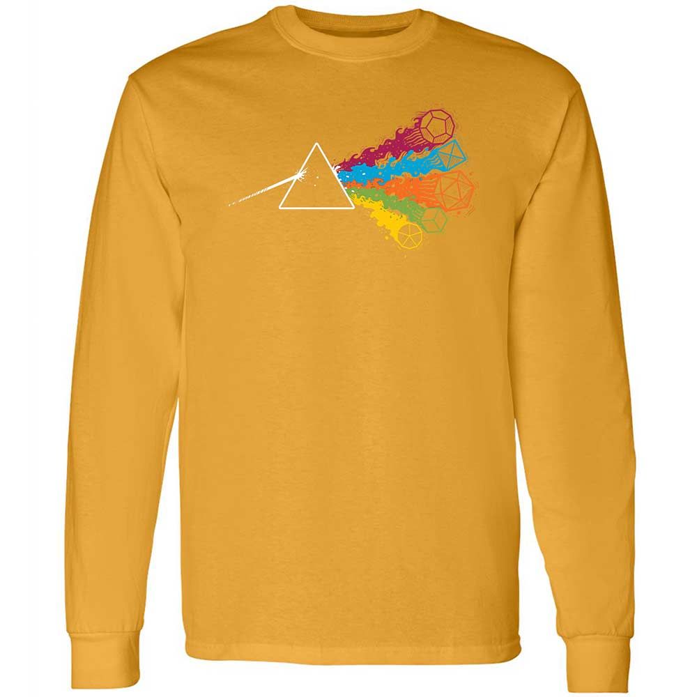 Dark Side Of The Dices Long Sleeve T-Shirt - Gold - 13