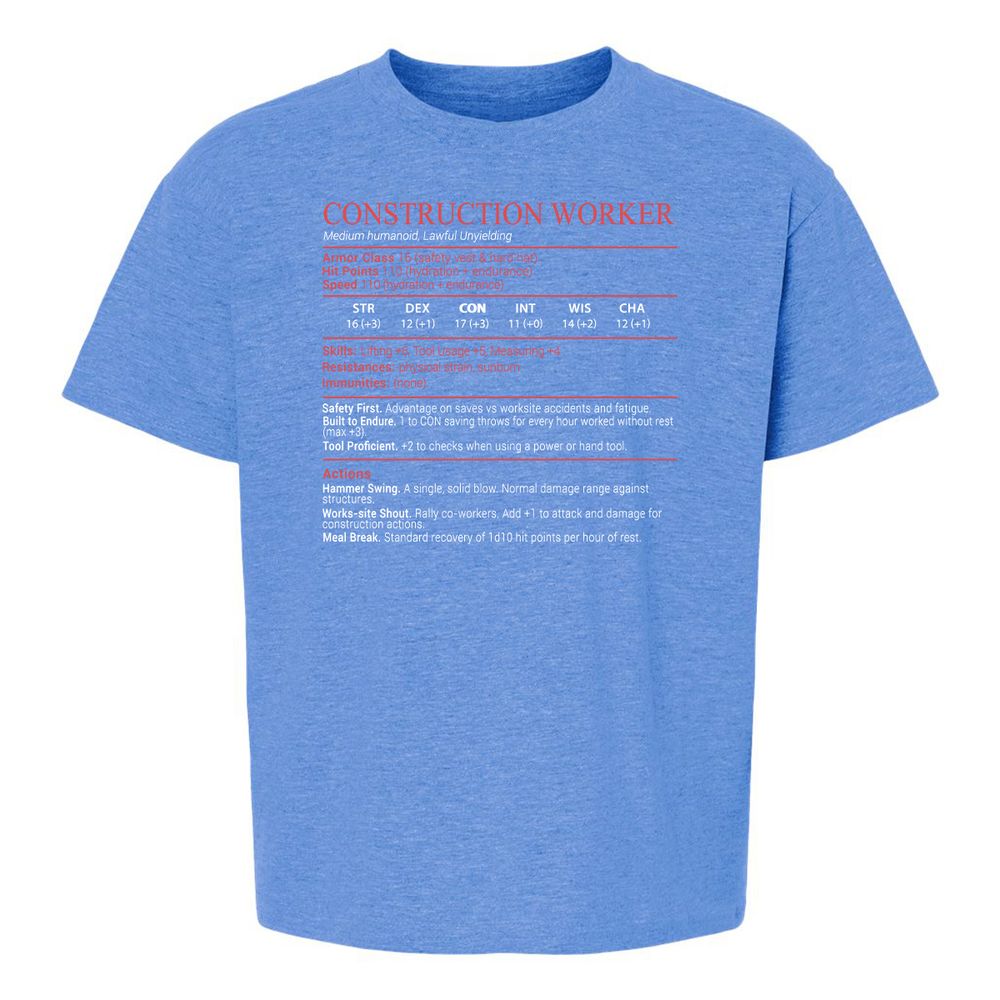 Construction Worker Stats Block - Heather Royal - 13