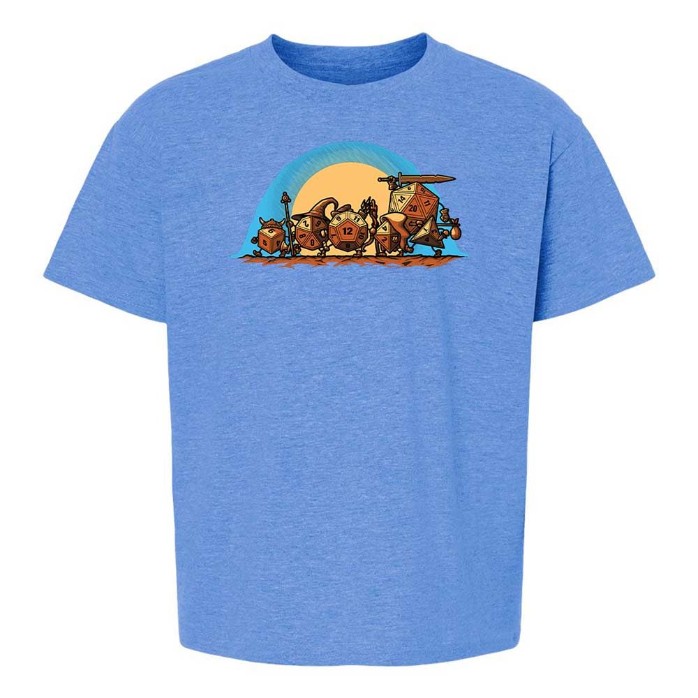 The Fellowship Of The Dice Kids T-Shirt - Heather Royal - 13