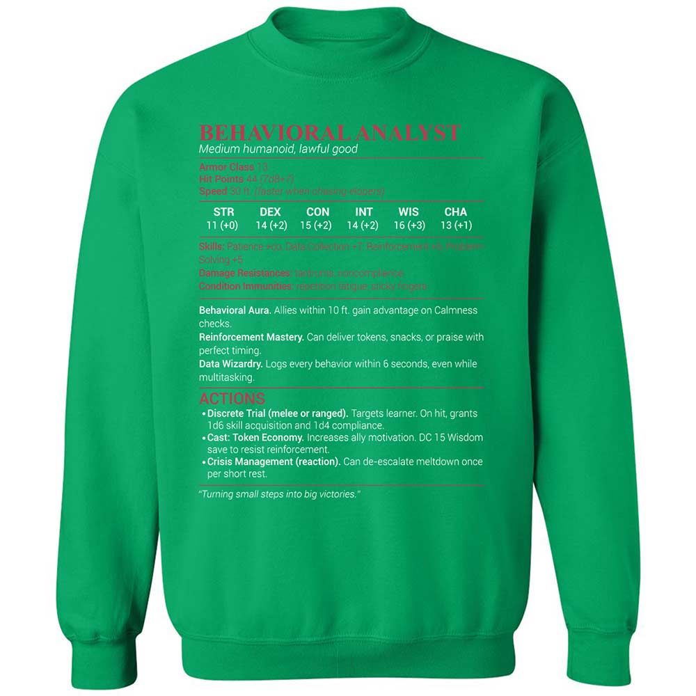 Behavioral Analyst - Irish Green - 13
