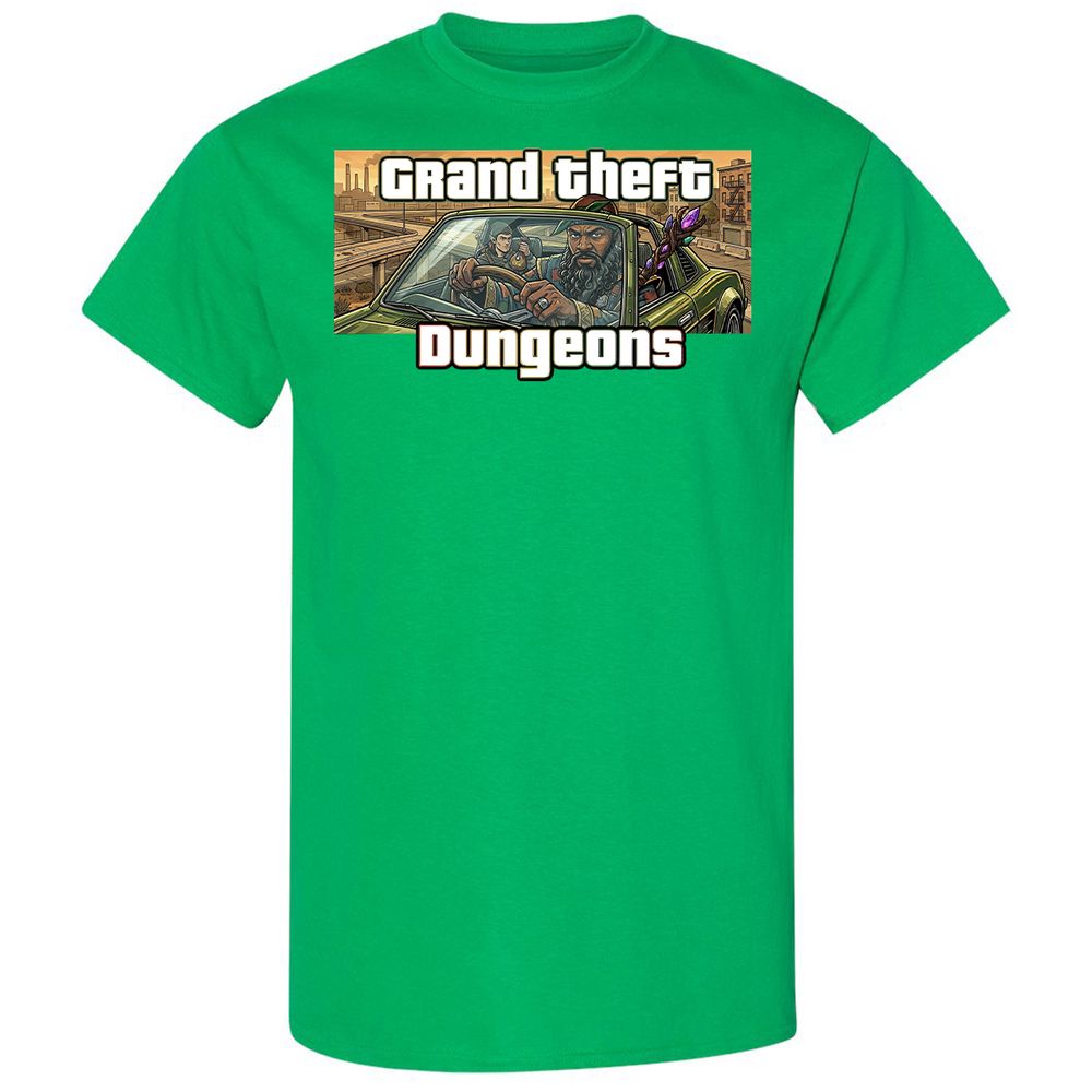 Grand Theft Dungeons Classic Unisex T-Shirt - Irish Green - 13