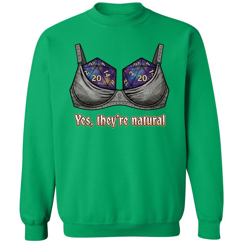 They Are Natural Nat20 Classic Unisex Sweatshirt - Irish Green - 13