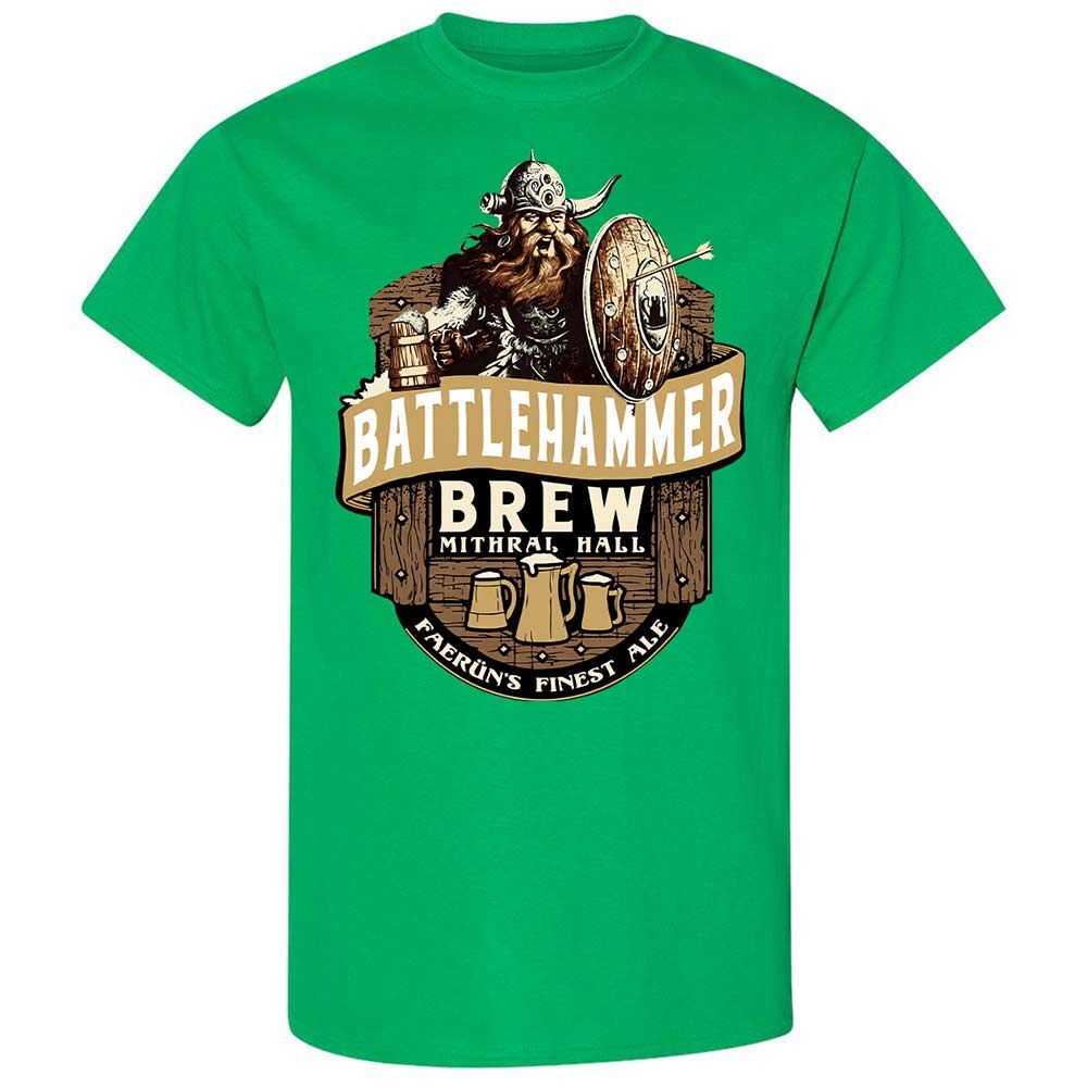 Battlehammer Brew Classic Unisex T-Shirt - Irish Green - 13