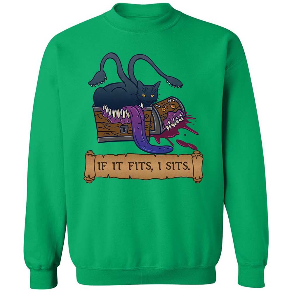 If It Fits I Sits Classic Unisex Sweatshirt - Irish Green - 13