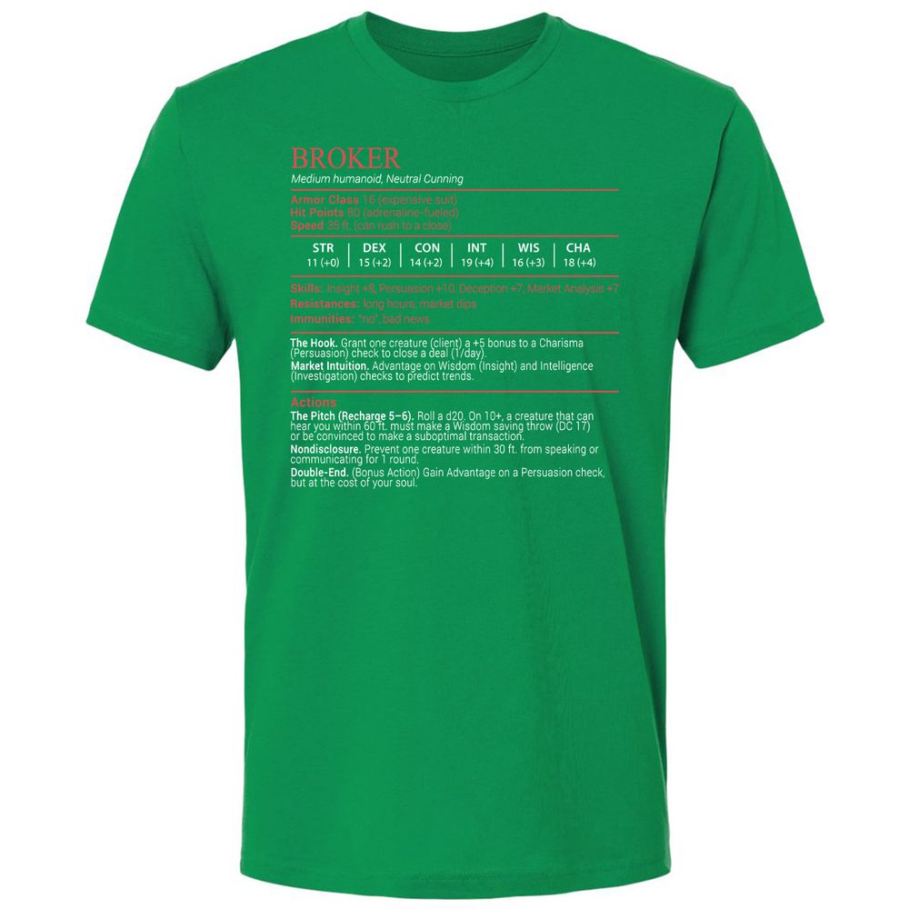 Broker Stats Block - Kelly Green - 13