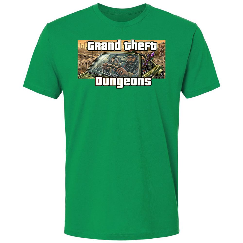Grand Theft Dungeons Premium Unisex T-Shirt - Kelly Green - 13