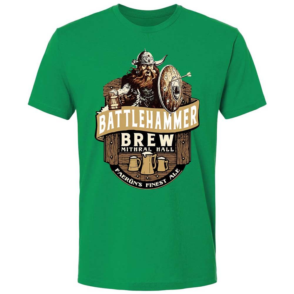 Battlehammer Brew Premium Unisex T-Shirt - Kelly Green - 13