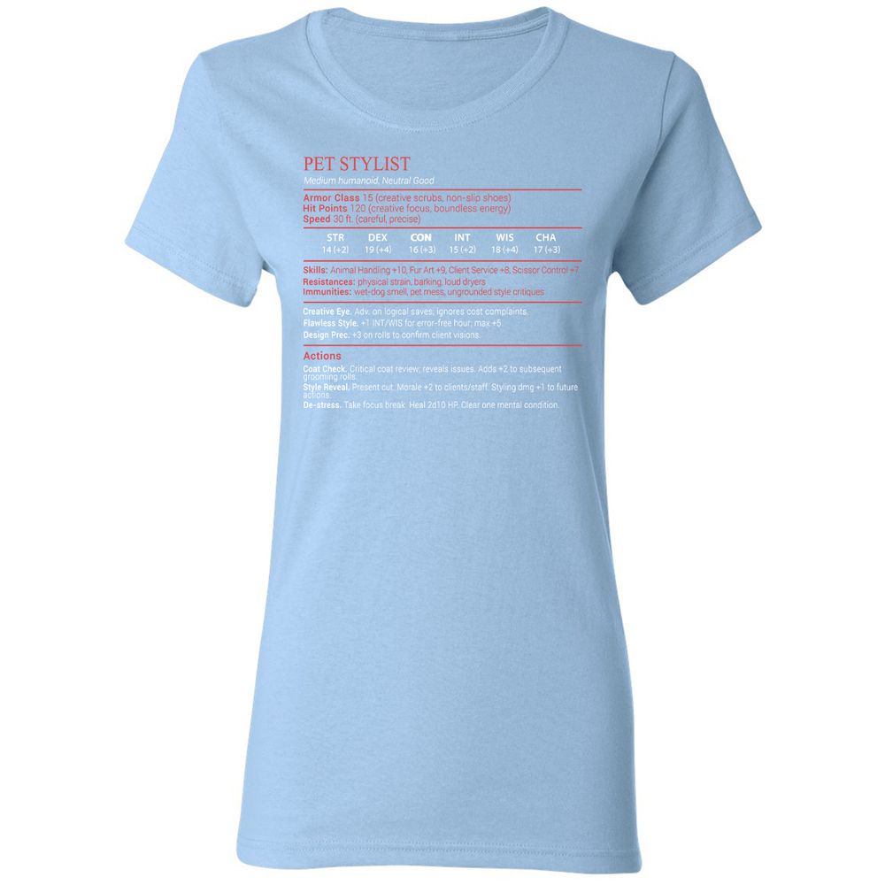 Pet Stylist Stats Block - Light Blue - 13