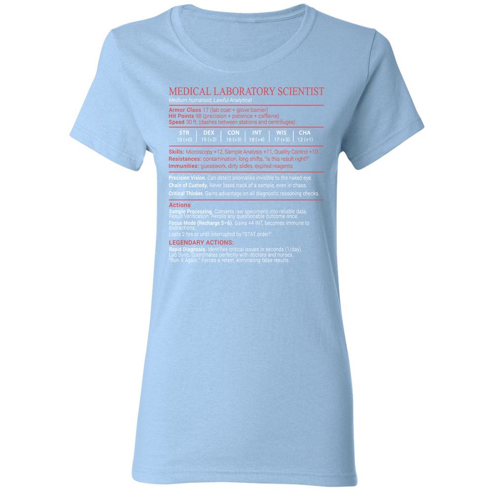 Medical Laboratory Scientist Stats Block - Light Blue - 13