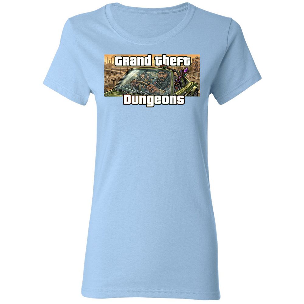 Grand Theft Dungeons Women's T-Shirt - Light Blue - 13