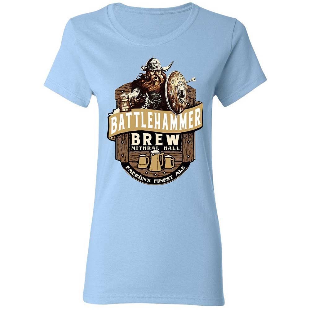 Battlehammer Brew Women's T-Shirt - Light Blue - 13