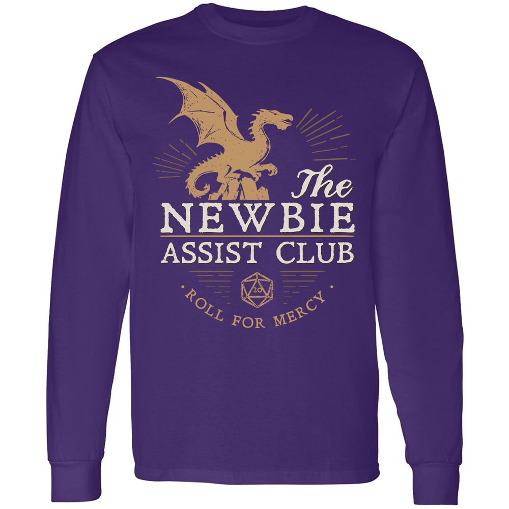 The Newbie Assist Club Long Sleeve T-Shirt - Purple - 13