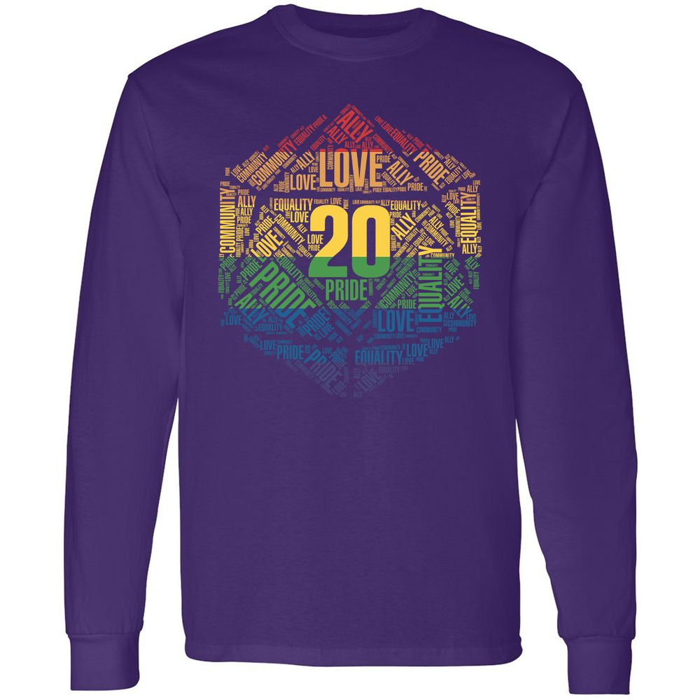 D20 Pride Long Sleeve T-Shirt - Purple - 13