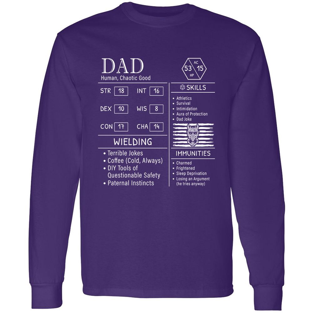 Dad Stats New - Purple - 13