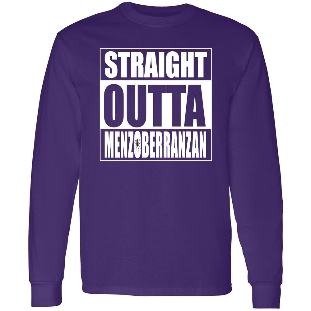 Straight Outta Menzoberranzan Long Sleeve T-Shirt - Purple - 13