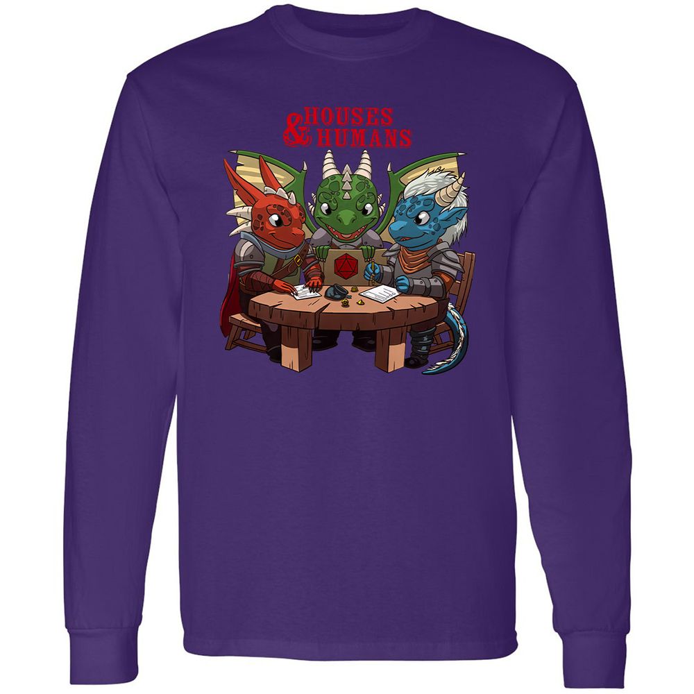 Houses & Humans Long Sleeve T-Shirt - Purple - 13