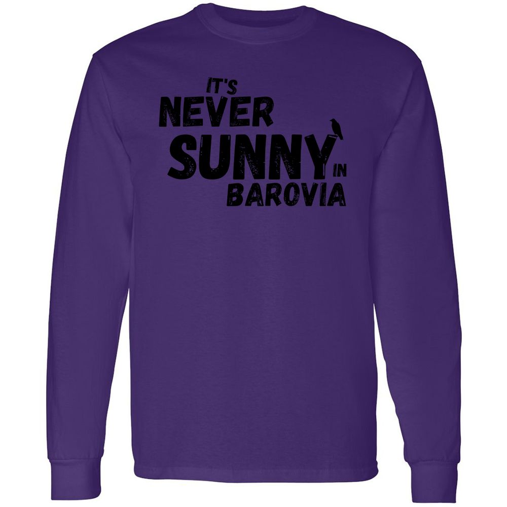 It's Never Sunny In Barovia Long Sleeve T-Shirt - Purple - 13