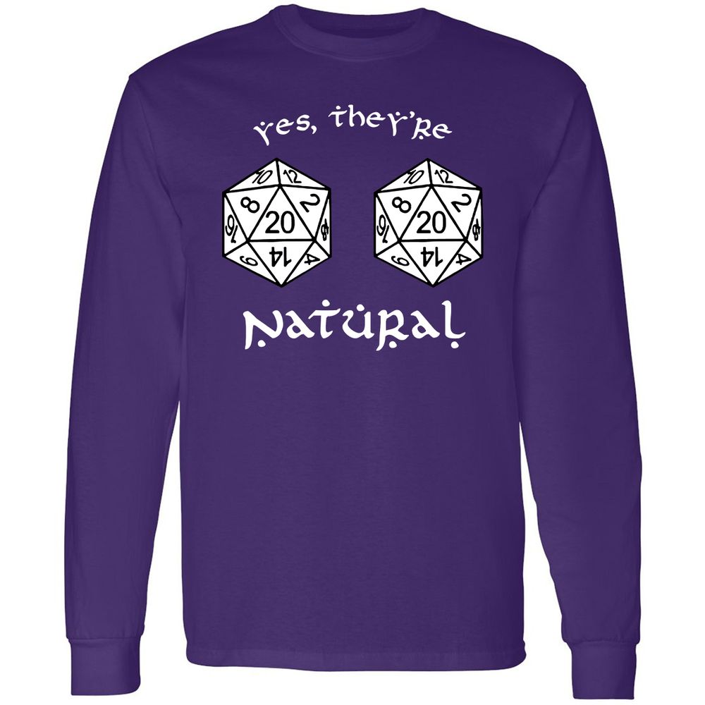 They Are Natural Long Sleeve T-Shirt - Purple - 13