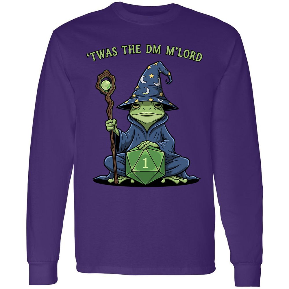 Twas the DM M’lord Long Sleeve T-Shirt - Purple - 13