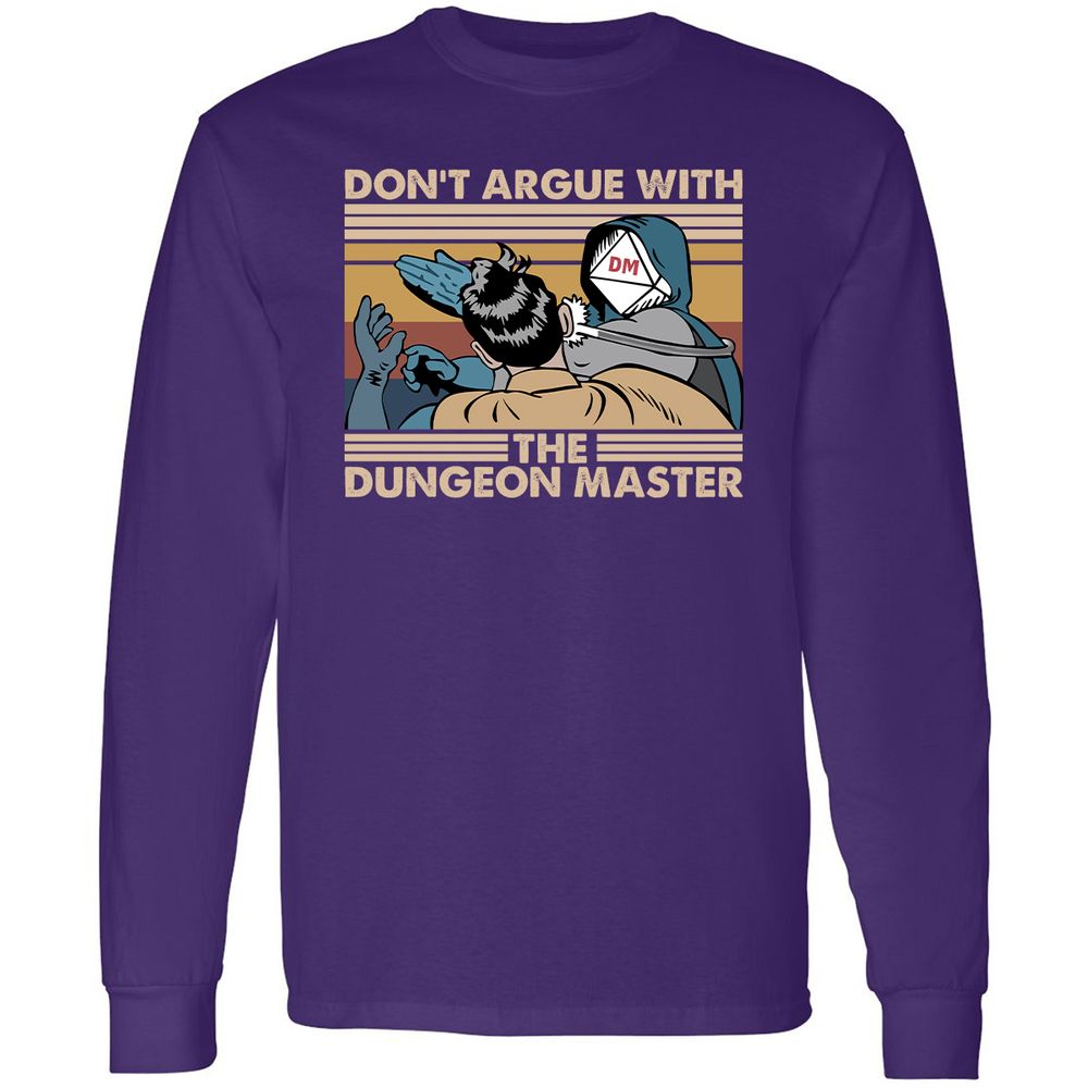 Don't Argue With The DM Long Sleeve T-Shirt - Purple - 13