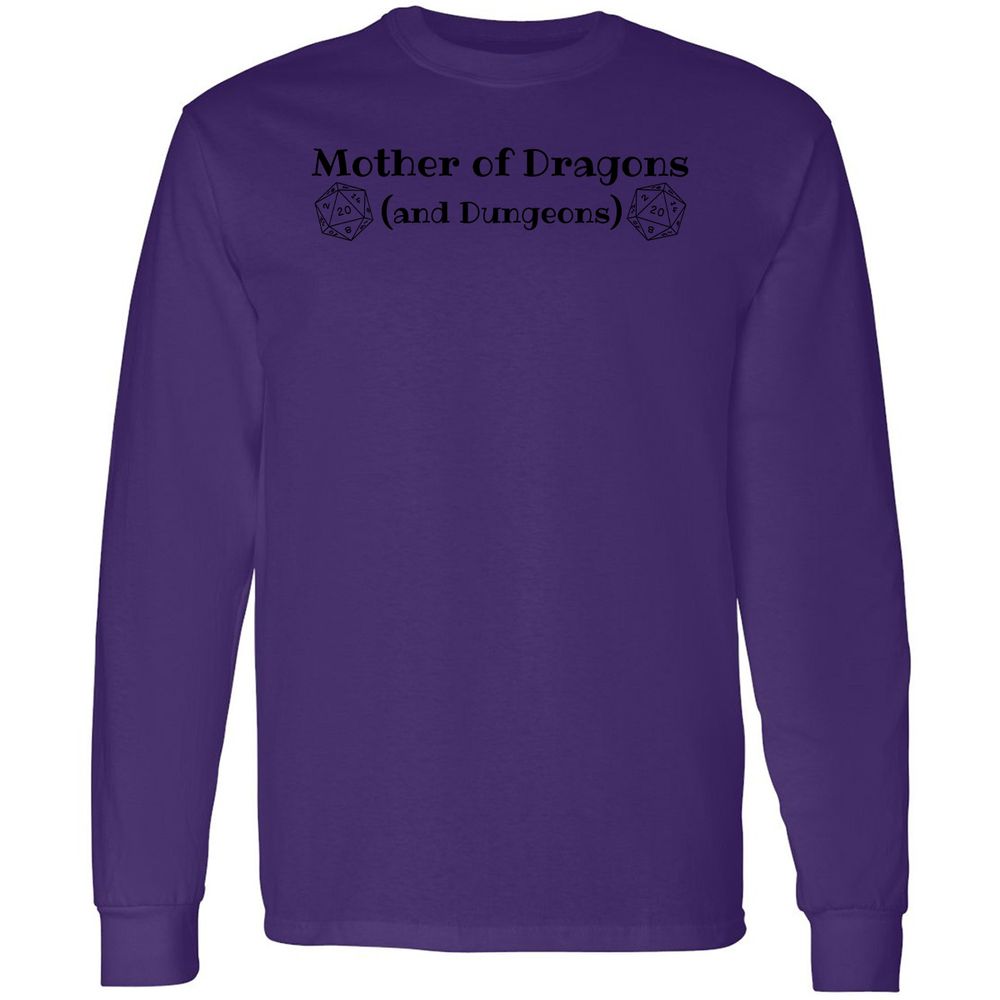 Mother Of Dragons Long Sleeve T-Shirt - Purple - 13