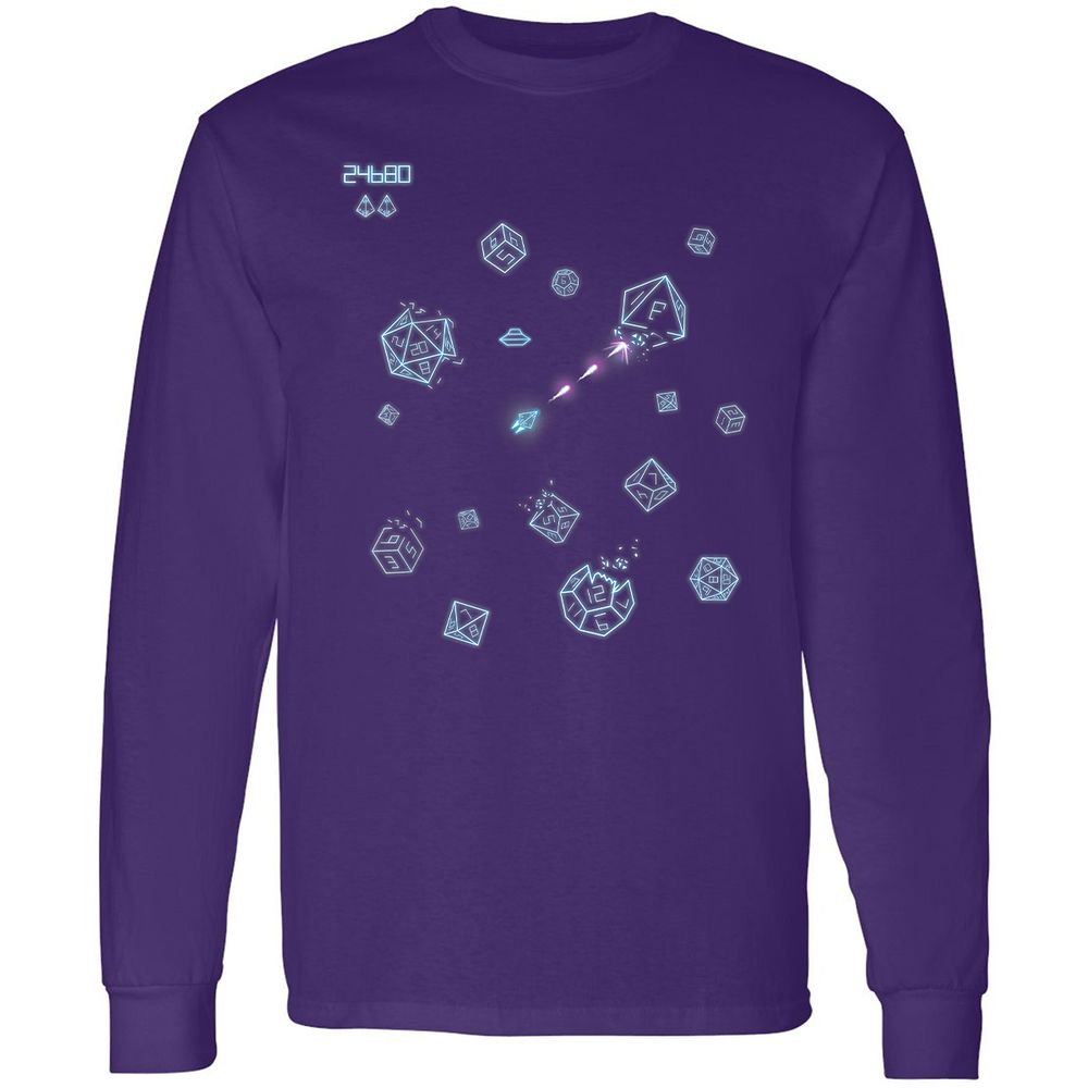 The Dices Game Long Sleeve T-Shirt - Purple - 13
