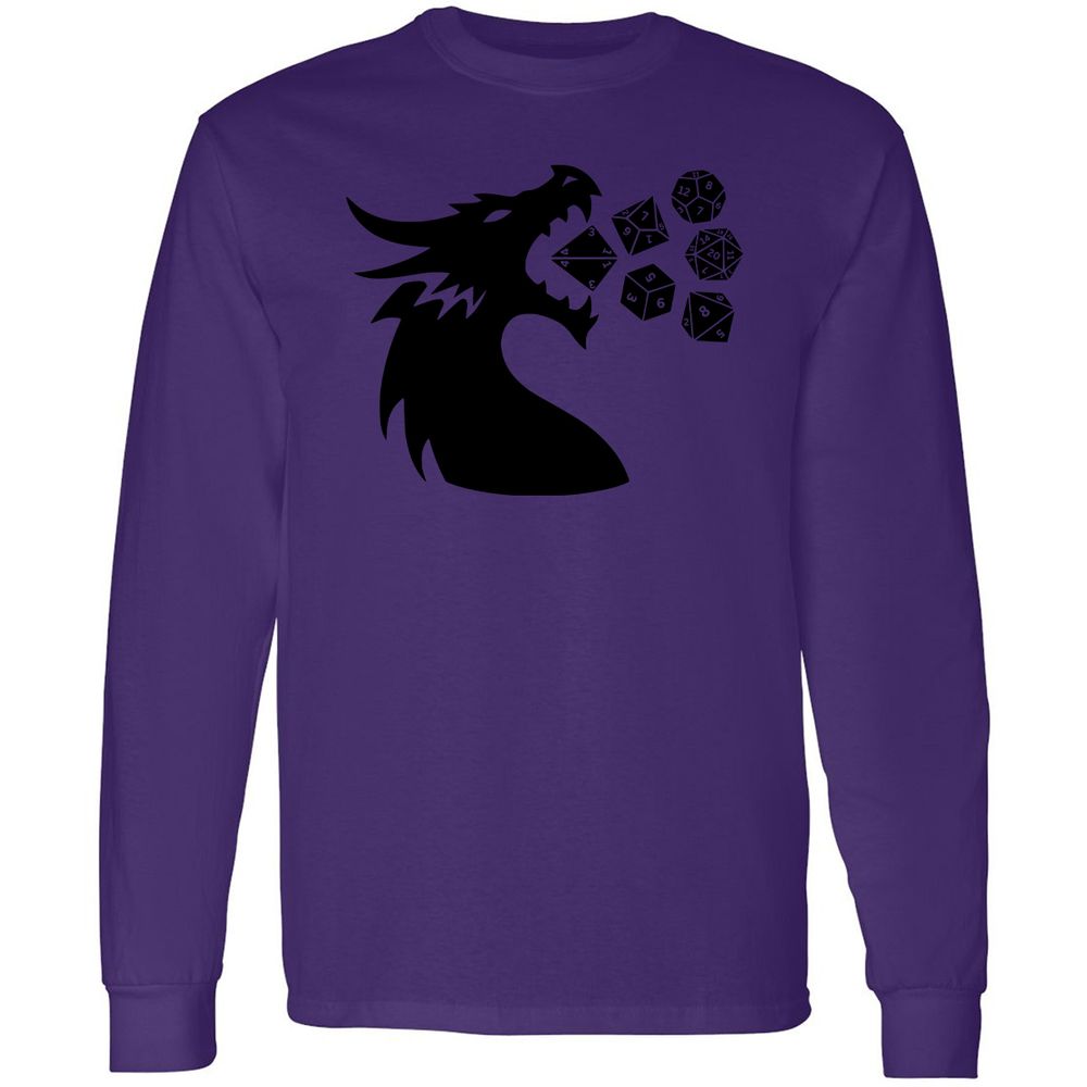 Pac And Dragon Long Sleeve T-Shirt - Purple - 13