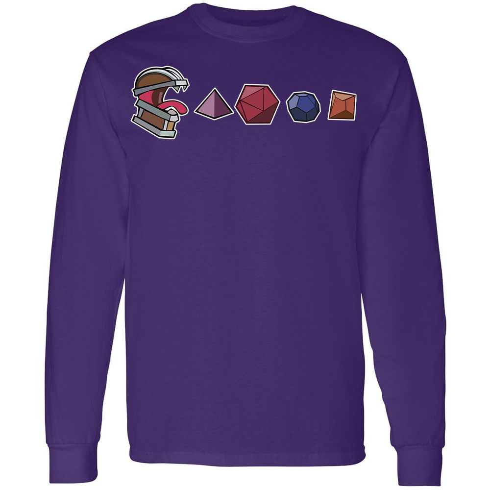Mimic And Dices Long Sleeve T-Shirt - Purple - 13