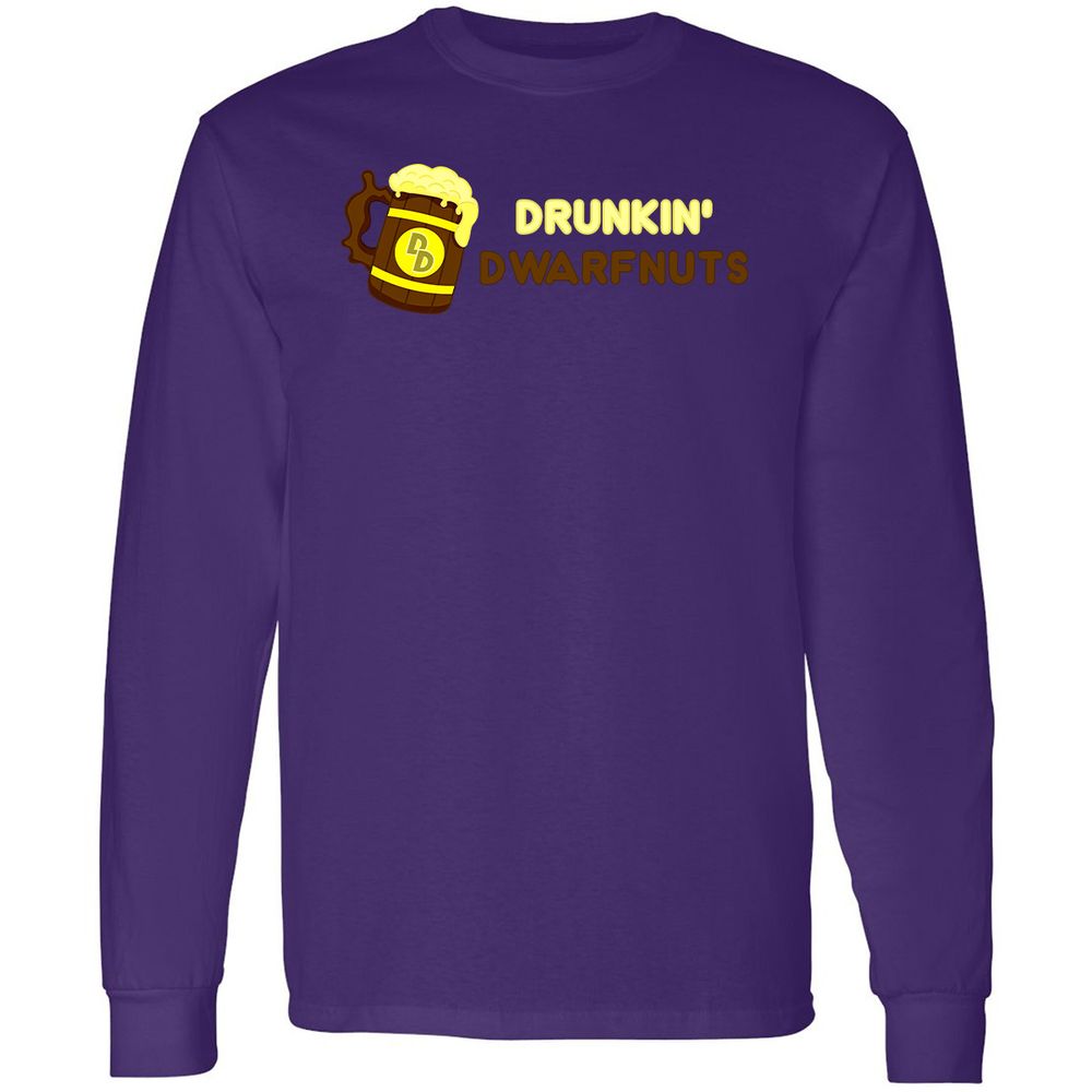 Drunkin' Dwartnuts Long Sleeve T-Shirt - Purple - 13
