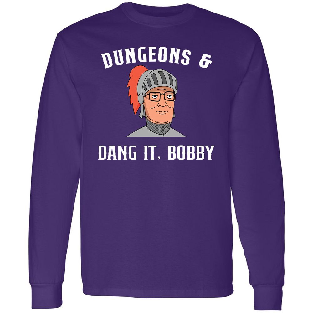 Dang It Bobby Long Sleeve T-Shirt - Purple - 13