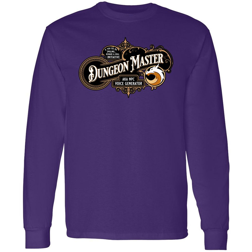 Dungeon Master Long Sleeve T-Shirt - Purple - 13