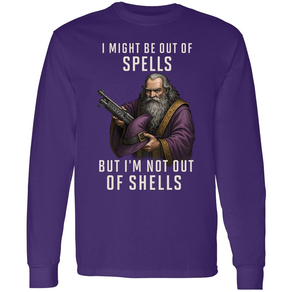Not Out Of Shells Long Sleeve T-Shirt - Purple - 13