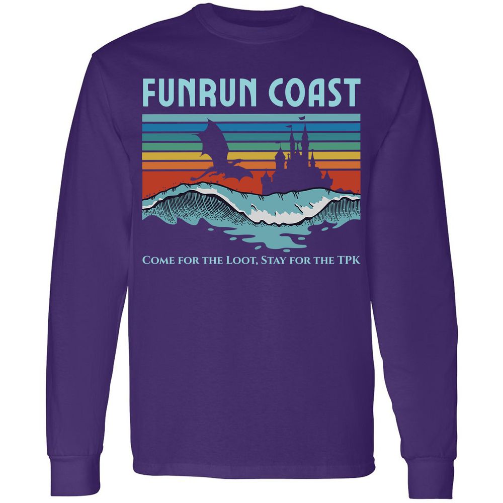 FUNRUN COAST Long Sleeve T-Shirt - Purple - 13