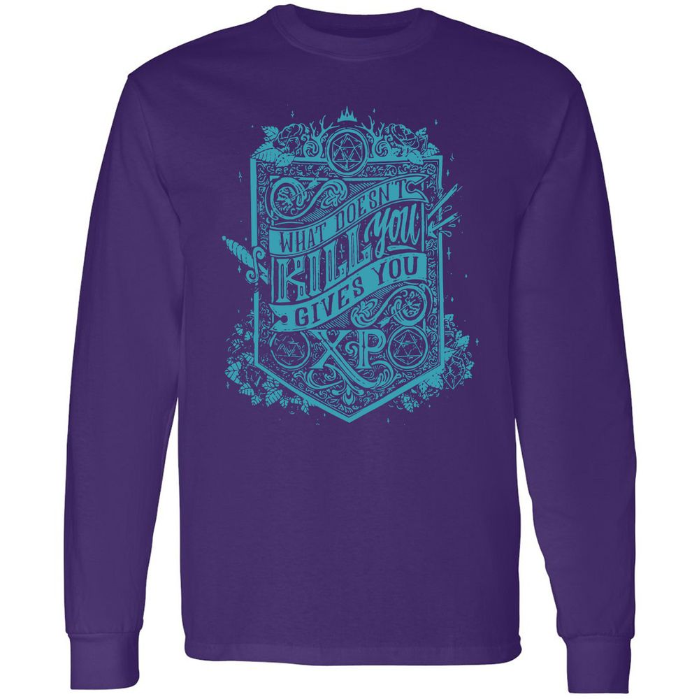 What Doesn't Kill You Gives You XP Long Sleeve T-Shirt - Purple - 13
