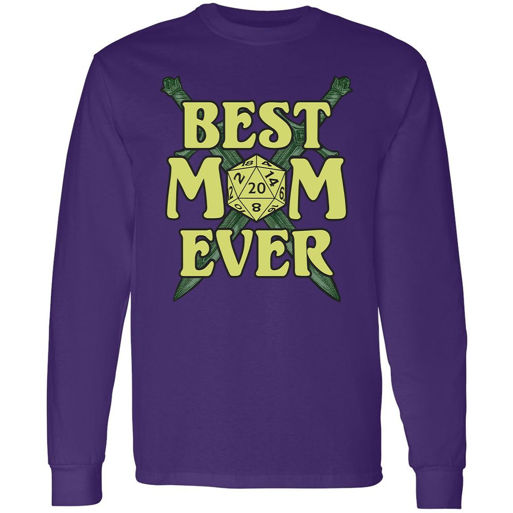 Best Mom Ever Long Sleeve T-Shirt - Purple - 13