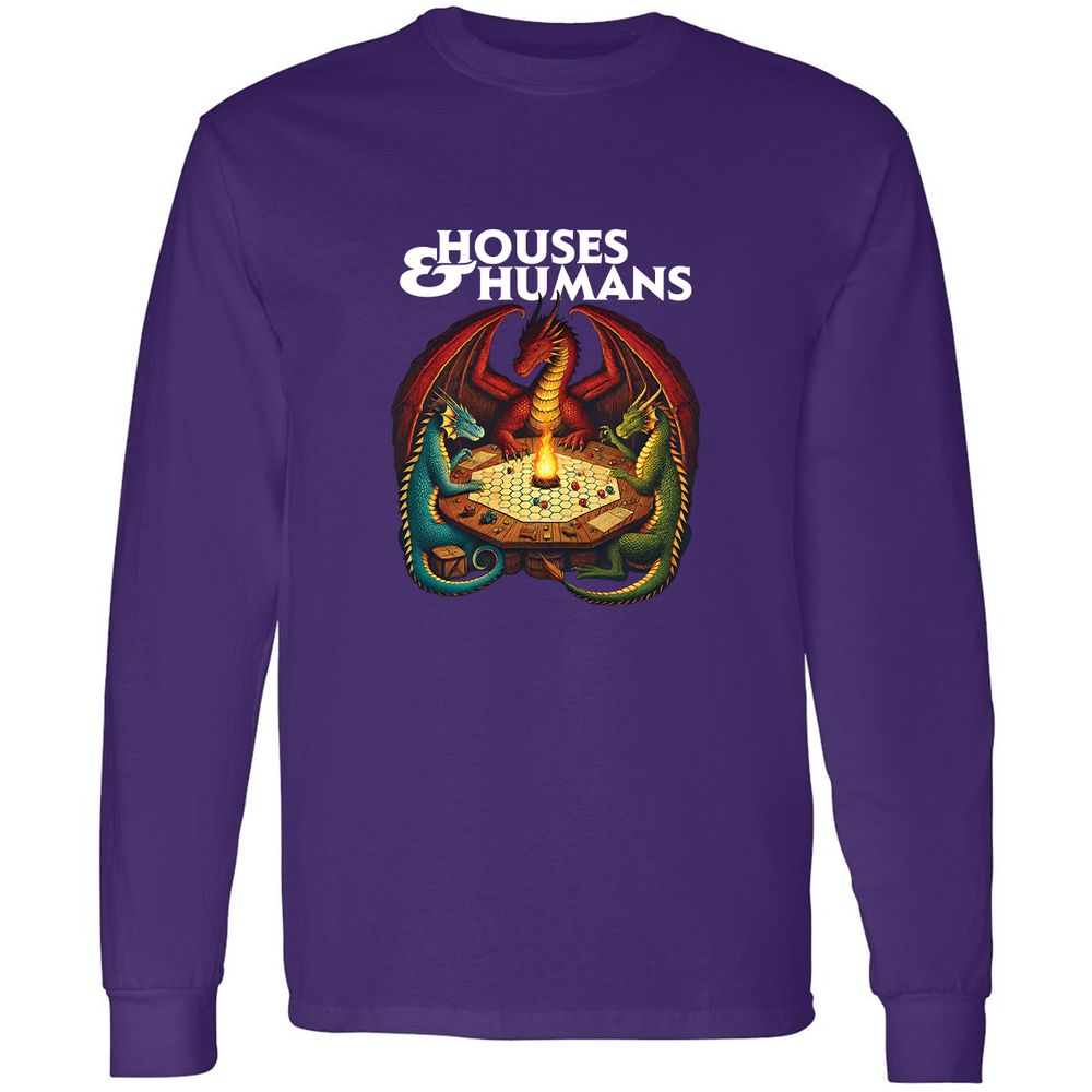 Houses & Humans Long Sleeve T-Shirt - Purple - 13