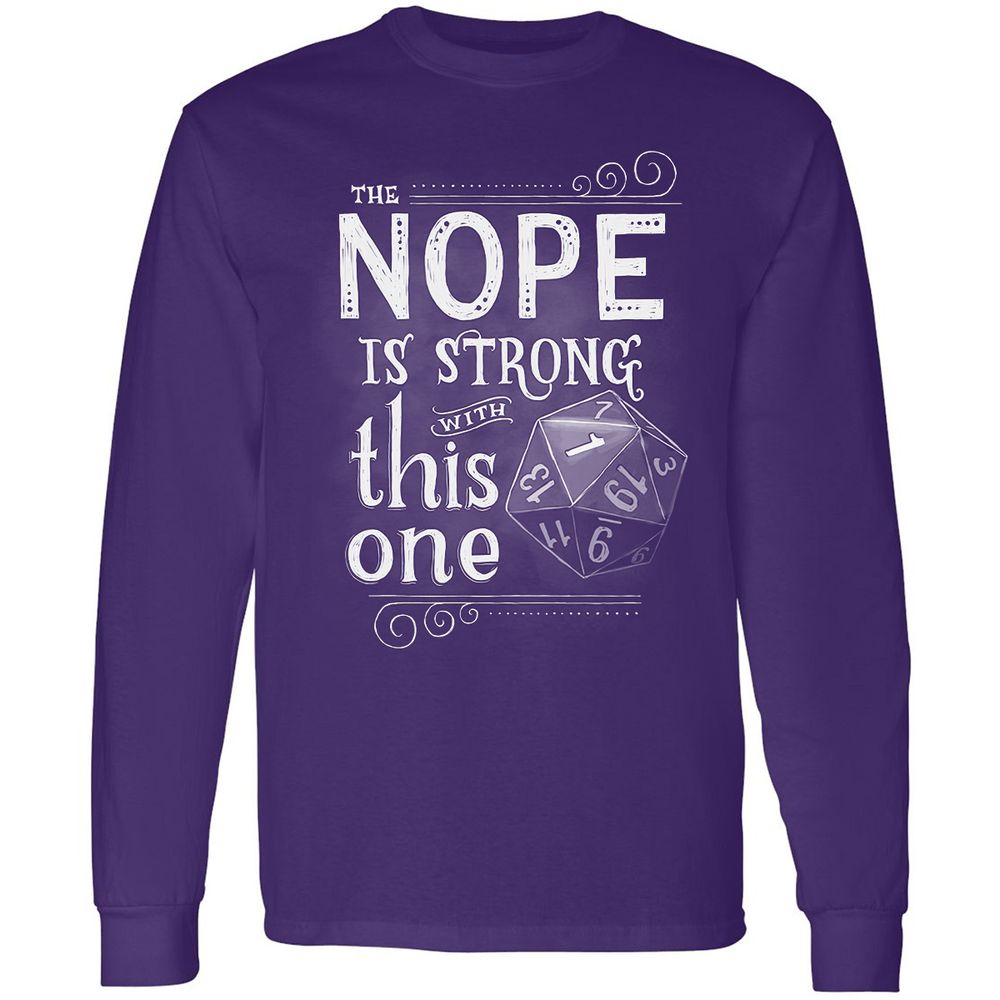 The NOPE is Strong with This One Long Sleeve T-Shirt - Purple - 13