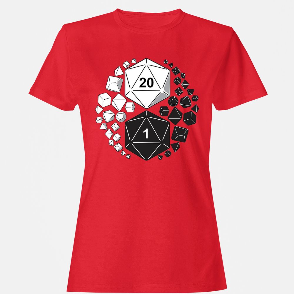 Gaming Yin Yang Women's T-Shirt - Red - 13