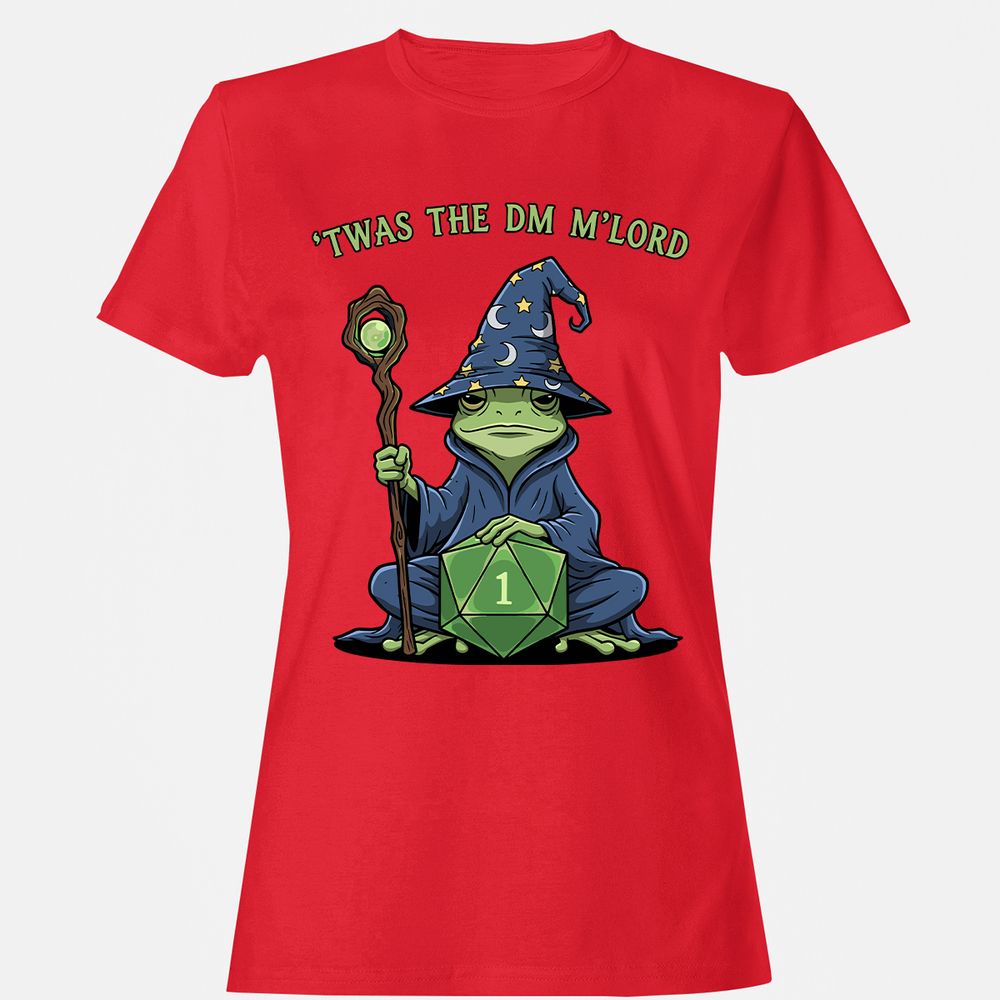 Twas the DM M’lord Women's T-Shirt - Red - 13
