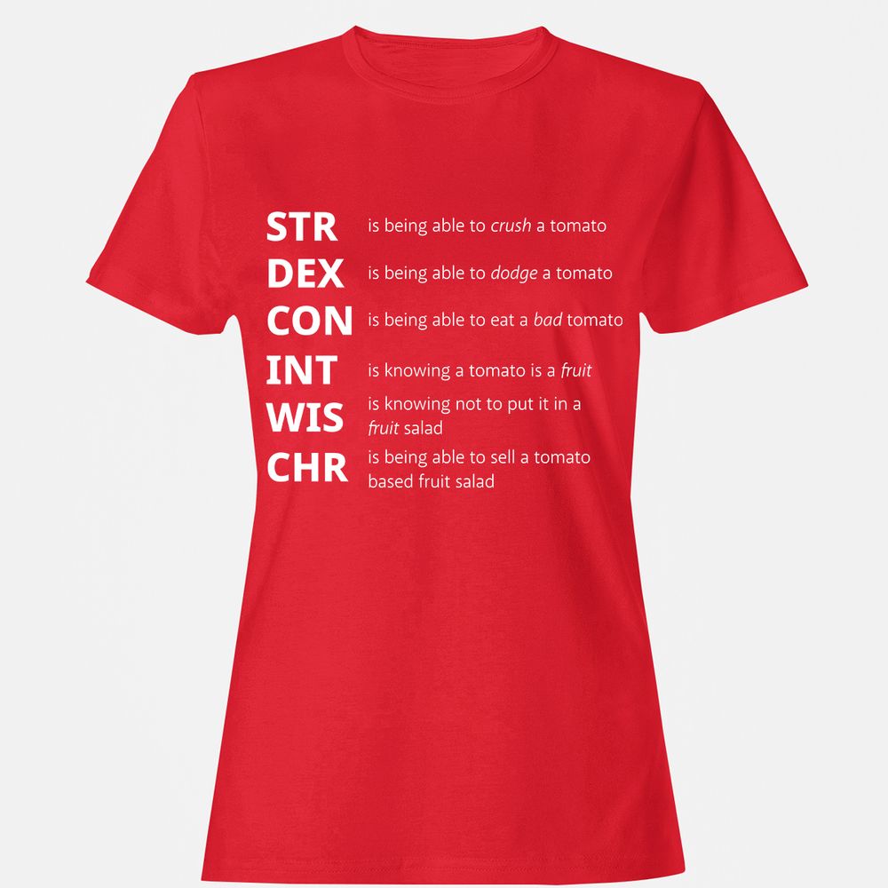 Tomato Stats – RPG Meme Edition - Red - 13