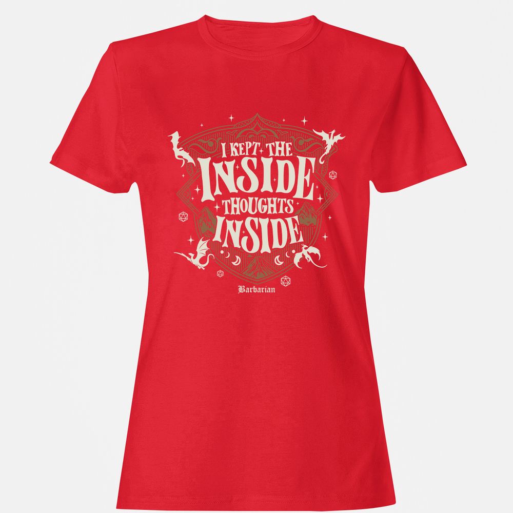 Barbarian I Kept The Inside Thoughts Inside - Red - 13