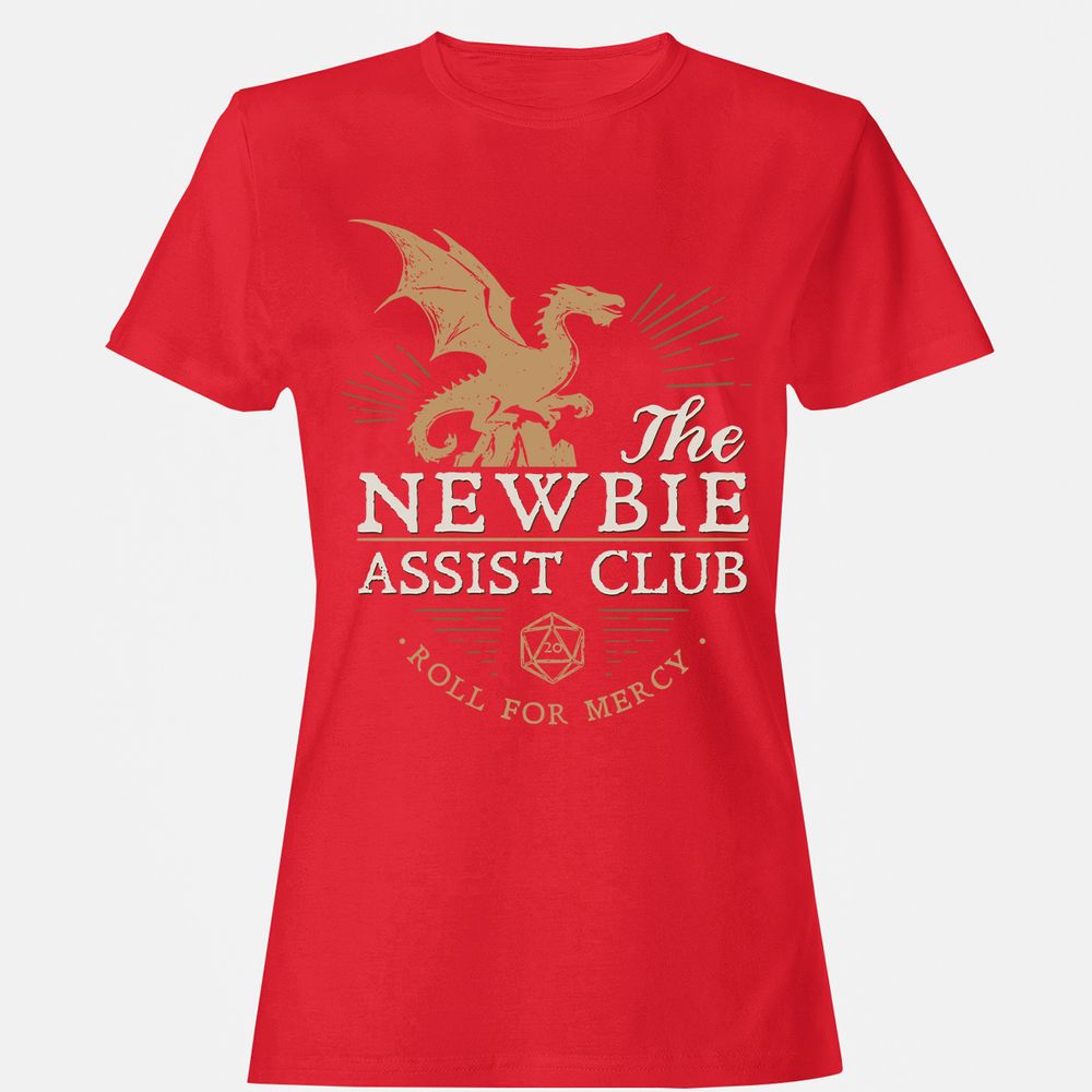 The Newbie Assist Club Women's T-Shirt - Red - 13