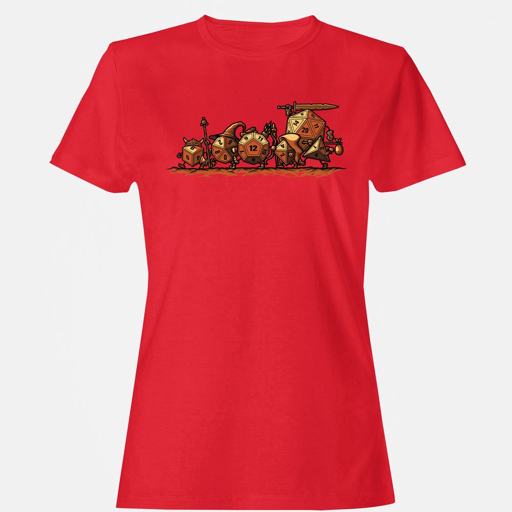 Fellowship Of The Dices Women's T-Shirt - Red - 13