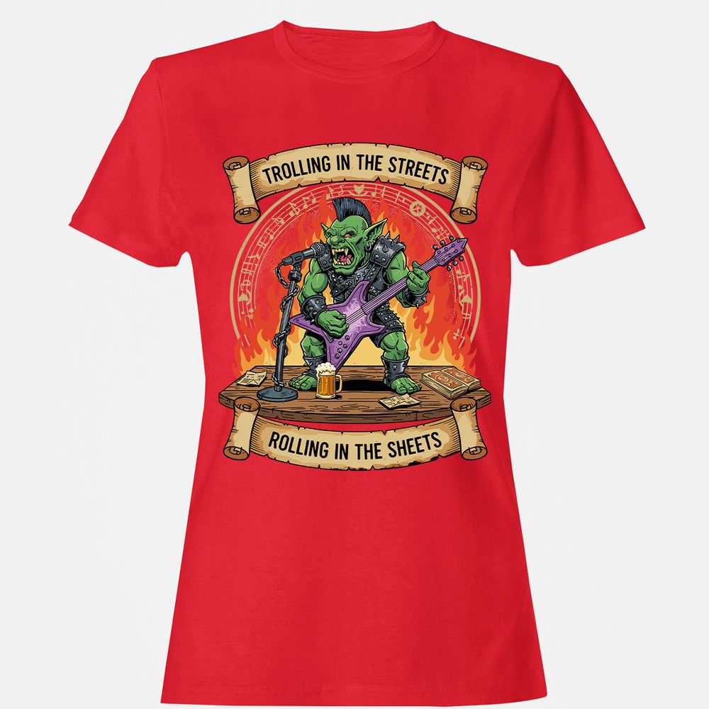 Trolling in the Streets Women's T-Shirt - Red - 13